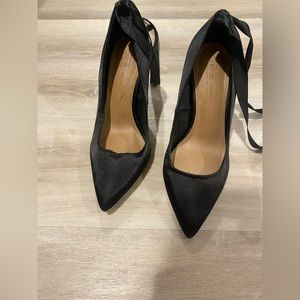 ASOS Black Ballet Pumps Satin